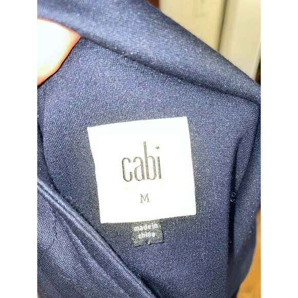 New CABI Chance MOTO Jacket in Navy with Front Pockets - Picture 7 of 10